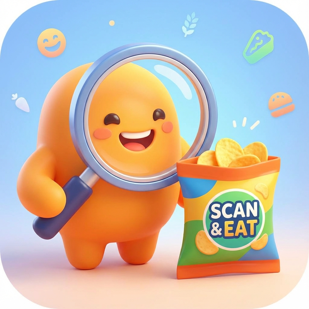 Food Scanner App Icon - Halal Product Identifier